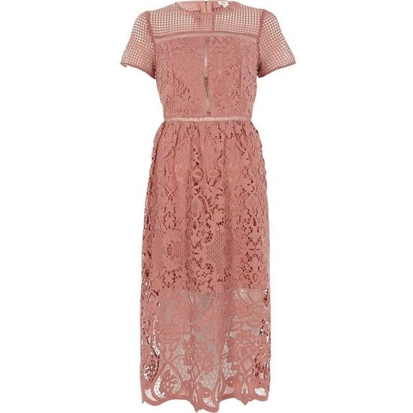 nookie lene lace dress Lene Lace LS Mini White / S